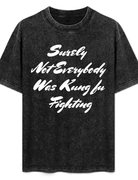 Best Seller Surely Not Everybody Was Kung fu Fighting Merchandise T-Shirt Independence Day Short Sleeve T-Shirt - Aliexpress - FashionsVida