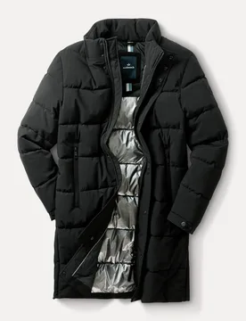 Thermo Steppmantel, normale Größen#untersetzte Größen, Farbe Schwarz, 60, winddicht & wasserabweisend extra warm: Sorona-Füllung Herren - Walbusch - FashionsVida
