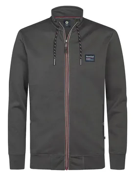Felpa Con Zip M-3050-swc306 Gunmetal M - Petrol industries - FashionsVida