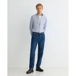 Camisa de hombre de vestir modern fit con rayas