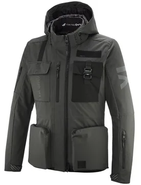 Giubbotto Moto DARKRISE Antracite Nero taglia 3XL - Ixon - FashionsVida