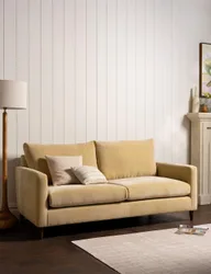 AND STONEHOUSE Todd Chenille 2 Seater Sofa Yellow