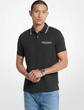 Polo de hombre de manga corta con parche - Michael Kors - FashionsVida