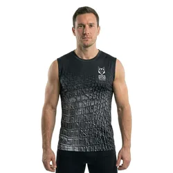 Maglietta Senza Maniche Singlet Black Snake S