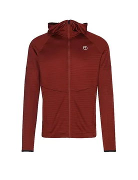 Veste polaire à capuche Light Grids rouge foncé XXL - Ortovox - FashionsVida