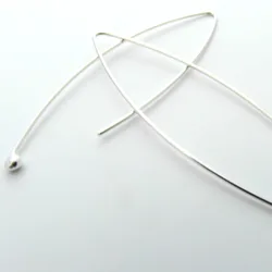 Recycled Simplicity Silver Earrings