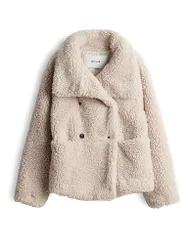 Veste aspect fourrure HALKO beige 38
