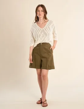 Jersey de mujer de manga larga tejido bordado - Molly Bracken - FashionsVida