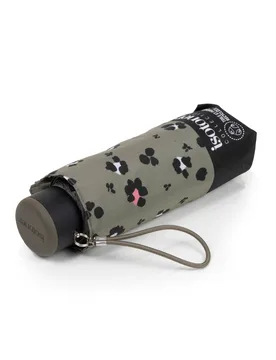 Parapluie Mini Slim Léopard Kaki léopard kaki ST - Isotoner - FashionsVida