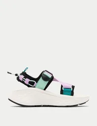 Konos Elevate Platform Strappy Sandals White Mix female