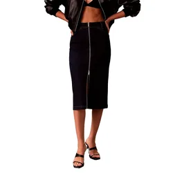 Jeans Gonna Midi Lv07e791g Ck Classic Rinse 28