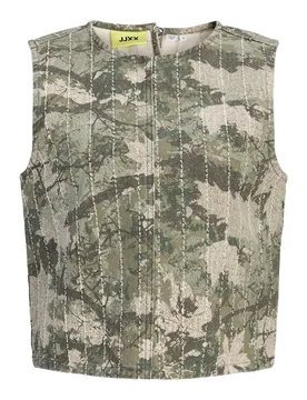 Canotta Mabel Sille Aop Jjxx Dusky Green / Forrest S - Jack & jones - FashionsVida