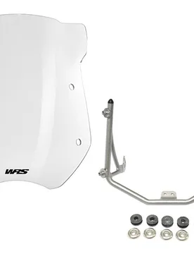 Kit Cupolino Alto 18" Trasparente + Telaietto Grigio Bmw R 1200 R 2011-2014 - Wrs - FashionsVida