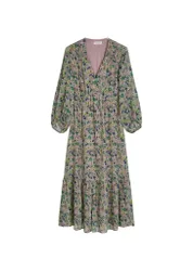 Print-Kleid flared female