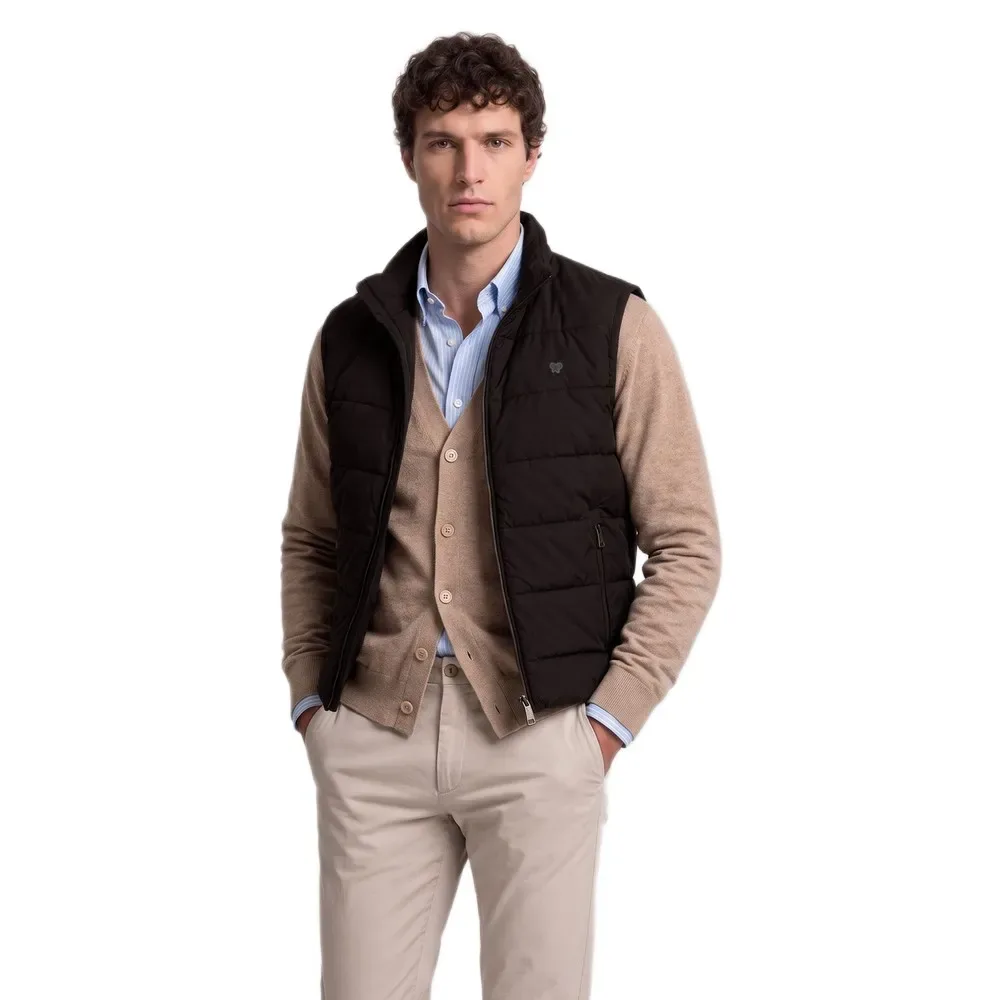 Silbon Gilet 101010 Brown S - Silbon - FashionsVida