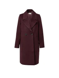 Comma Wollmantel rosso scuro L