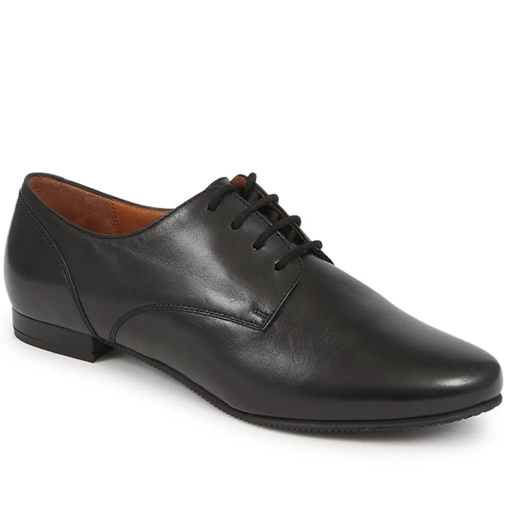 Womens Tanaya Leather Derby Shoes - Black - Size Uk 3 - Jones Bootmaker - FashionsVida