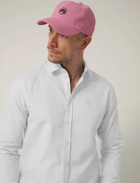 Camisa de hombre, manga larga, con logo bordado - Altonadock - FashionsVida
