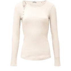 Jersey de punto acanalado de mujer