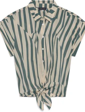 Camisa de mujer con estampado de rayas - Caroll - FashionsVida