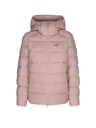 Arcteryx Giacca isolante da donna con cappuccio e imbottitura in piuma Thorium rosa L