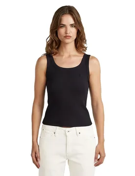 Maglietta Senza Maniche D28716-e527 Dark Black S - G-Star - FashionsVida