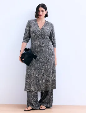 Vestido midi ITY estampado fantasía de mujer - Couchel - FashionsVida