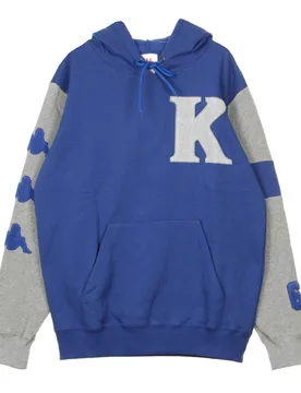 Felpa Cappuccio Uomo Authentic Bensy Blue Md/grey Lt - Kappa - FashionsVida