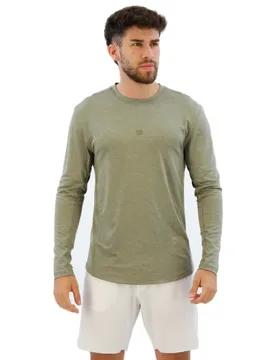 Everyday Performance Long Sleeve T-shirt Vetiver L - Wilson - FashionsVida