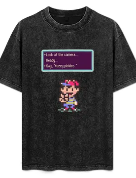 Earthbound Fuzzy Pickles T-Shirt Fashion Simple Casual Tee Shirt - Aliexpress - FashionsVida