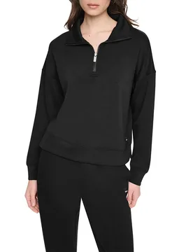 Sweat à Demi-zip Dw5900295 Black / Black L - DKNY - FashionsVida