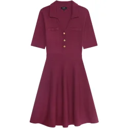 Vestido corto con escote pico