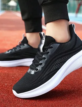Zapatos casuales de verano para hombres de talla grande, zapatos de malla transpirable, suela ligera y suave, zapatos deportivos y de viaje de moda ve - Shein - FashionsVida