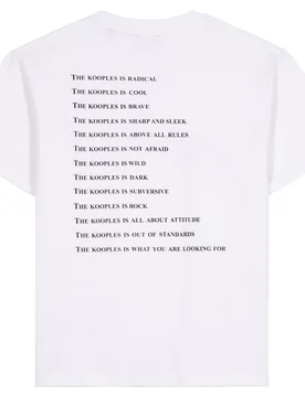 Camiseta de mujer «what is» con parche de denim - The Kooples - FashionsVida