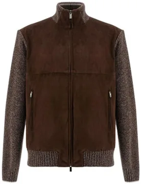 Paul & Shark - Cazadora Hibrida de hombre de lana cashmere y piel - PAUL & SHARK - FashionsVida