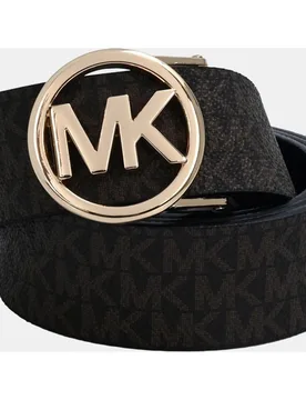 Cinturón reversible en y marrón estampado - Michael Kors - FashionsVida
