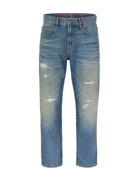 Mens 340 Vintage Wash Jeans - Blue - Size 34 (Waist) - Hugo Boss - FashionsVida