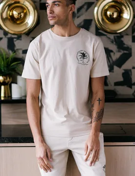 Mens Logo T-Shirt and Jogger Short Set - Tokyo Laundry - FashionsVida