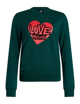 Sweatshirt Damen Dunkelgrün 36,38,40,42 Damen - LOVE MOSCHINO - FashionsVida