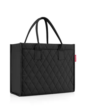Borsa Shopper Daily Shopper Rhombus Black One Size - Reisenthel - FashionsVida