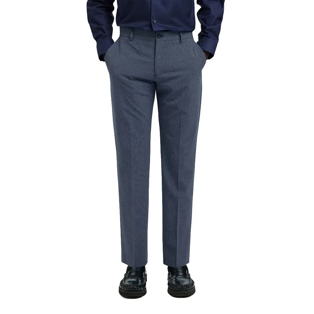 Pantaloni Eleganti Liam Mini Hounds Slim Fit Dark Blue 90 - Selected - FashionsVida