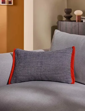 Pure Cotton Cady Cushion Charcoal Mix - MADE - FashionsVida