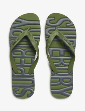 Superdry Herren Vintage Flip Flops Khaki - Größe: 6-7 - 29.99 - FashionsVida