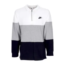 Polo Manica Lunga Uomo Club Plus Colourblock L/s Top White/dk Grey Heather/black/black