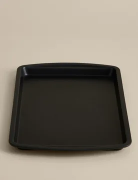 Aluminised Steel 38cm Baking Tray Charcoal - M&S - FashionsVida