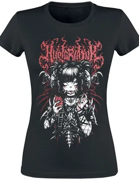 Anime T-Shirt - Manga Goth Girlie Tee - L bis 3XL - für Damen - Größe XXL - schwarz - Frauen - female - Hysteria Ink - FashionsVida