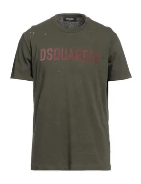 Camiseta Hombre Verde militar S,XS Hombre - Dsquared2 - FashionsVida