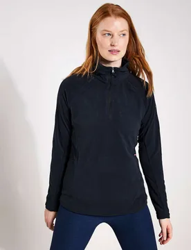 Glacial™ IV Funnel Neck Half Zip Fleece Black female - Columbia - FashionsVida