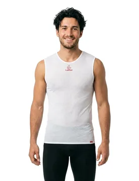 Maglietta Senza Maniche Transtex® Light+ White - Loeffler - FashionsVida