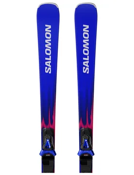 Packs (skis + fix) - Skis de piste - Equipe SL 10 + MI12 GW 2027 en Bois - Taille 165 cm - Bleu - Salomon - FashionsVida